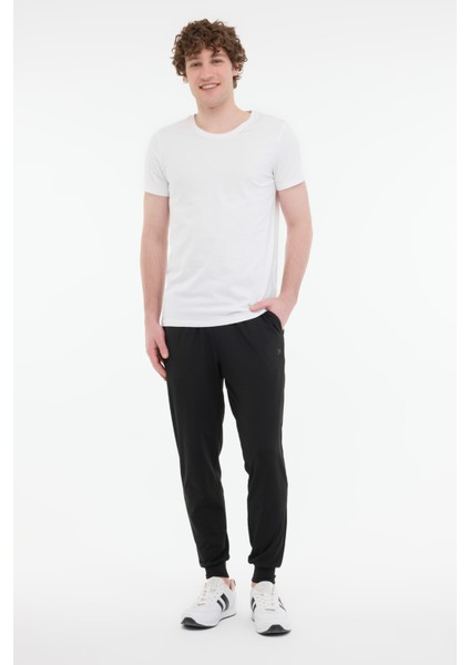 MB PES 22SN224 5FX Siyah Erkek Eşofman Altı