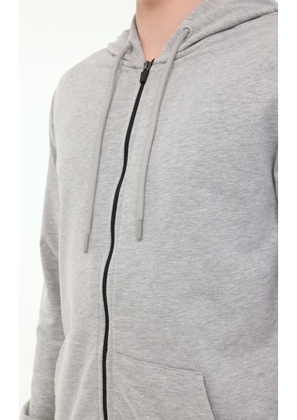 MB 18SN87 5FX Gri Erkek Eşofman Üstü