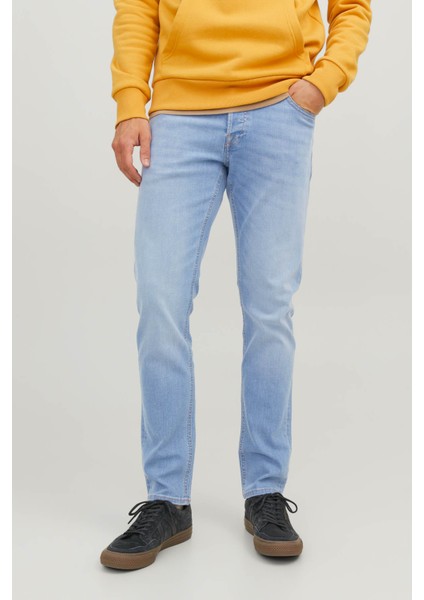JJIGLENN JJORIGINAL SQ 33 Mavi Erkek Jean Pantolon
