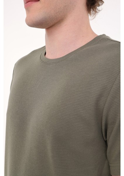 MB CZ JK 11BS101 5FX Haki Erkek Kısa Kol T-Shirt