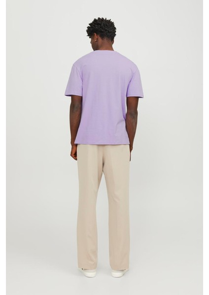 JJESTAR JJ TEE SS NOOS Mor Erkek Kısa Kol T-Shirt