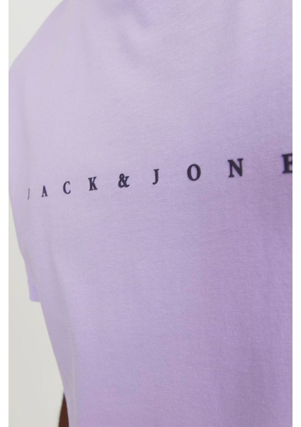 JJESTAR JJ TEE SS NOOS Mor Erkek Kısa Kol T-Shirt