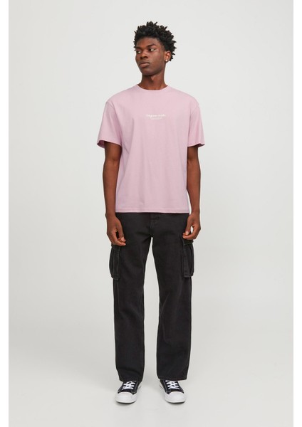O Yaka Regular Fit Pembe Erkek T-Shirt 12240121