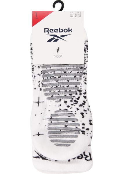 R0564 Techs. Yoga/plts Beyaz Unisex Çorap