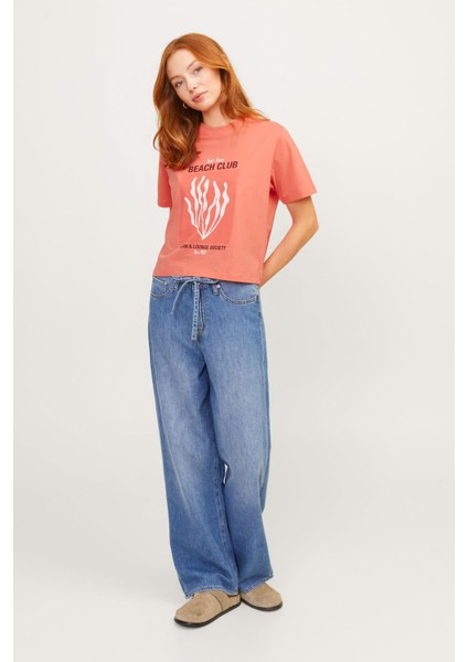 JXSALLY REG ONECK SS TEE Yavruağzı Kadın Kısa Kol T-Shirt