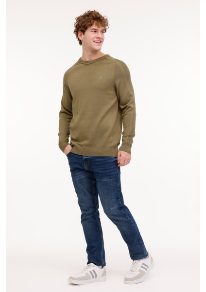 ML RASSA 58CSL502 4PR Haki Erkek Uzun Kol Triko