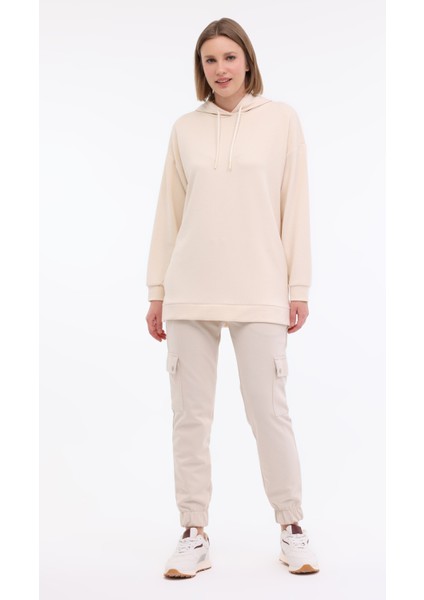 WL ILSE 17BT231 5FX Gri Kadın Sweatshirt