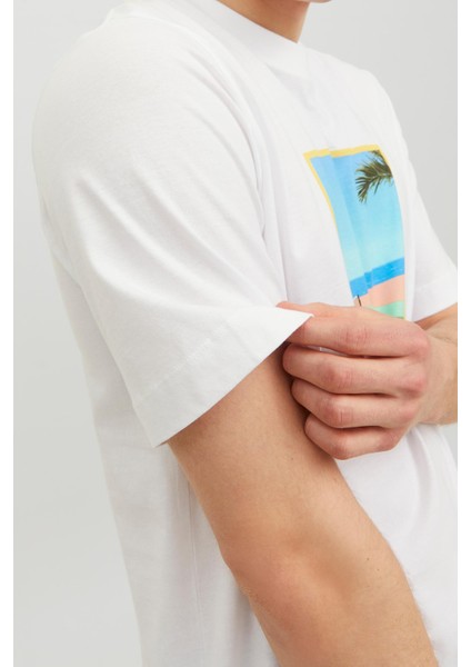 JORTULUM LANDSCAPE TEE SS Beyaz Erkek Kısa Kol T-Shirt