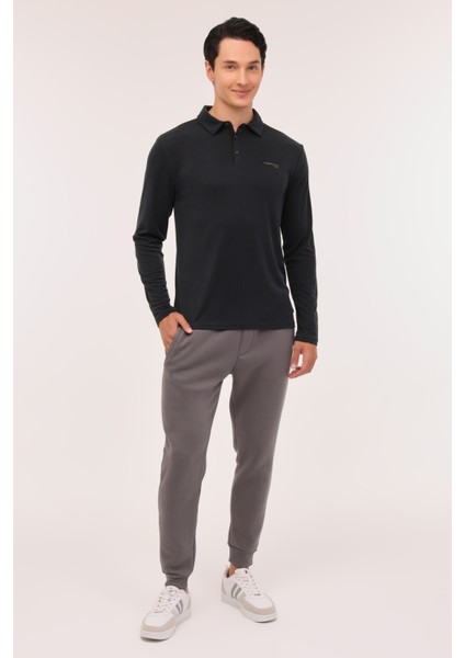 Ml Zeyn 15ıtl510 4pr Siyah Erkek Uzun Kol T-Shirt