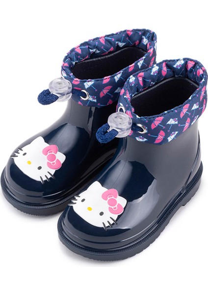 W10261 BIMBI HELLO KITTY Lacivert Kız Çocuk Yağmur Çizmesi
