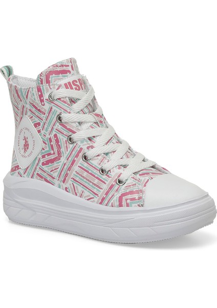 Clementıne Ppt Jr 4Pr Beyaz Kız Çocuk High Sneaker