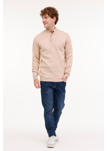ML RASSA 58CSL506 4PR Bej Erkek Uzun Kol Triko