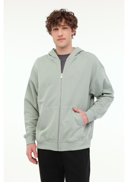 MB Ros 18HS112 5fx Pastel Hakı Erkek Eşofman Üstü