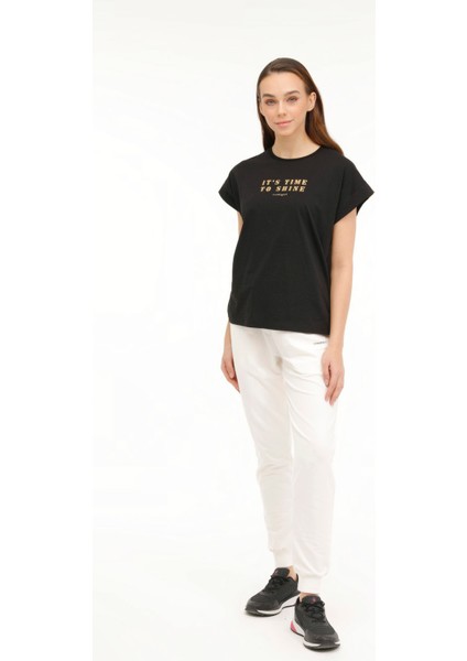 Wl Mabel-B 11ES125 3pr Siyah Kadın Kısa Kol T-Shirt