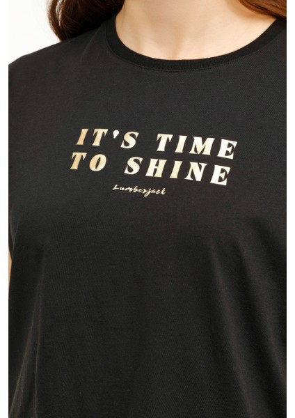 Wl Mabel-B 11ES125 3pr Siyah Kadın Kısa Kol T-Shirt