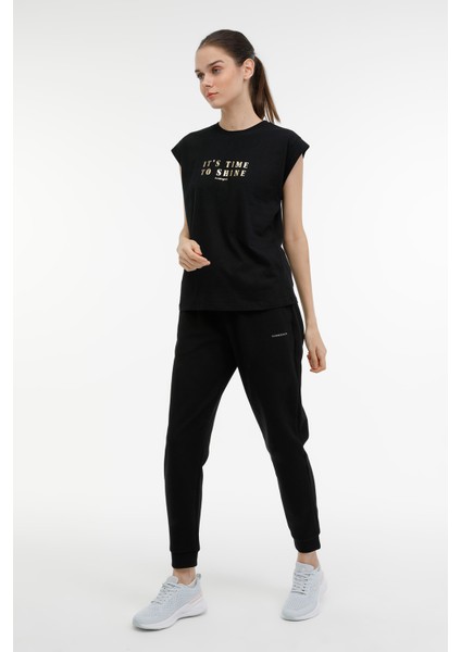 Wl Mabel-B 11ES125 3pr Siyah Kadın Kısa Kol T-Shirt