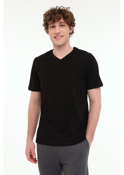 MB Pam V 11SN221 5fx Siyah Erkek Kısa Kol T-Shirt