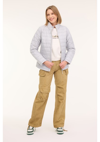 WB PADDED 1SN659 4PR Gri Kadın Mont