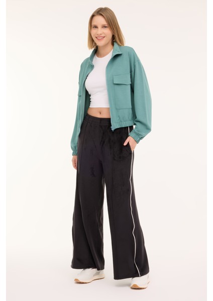 WL ZOE 18MS408 4PR Yeşil Kadın Eşofman Üstü