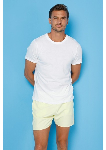 SUNAPEE LAKE SOLID Sarı Erkek Deniz Şortu