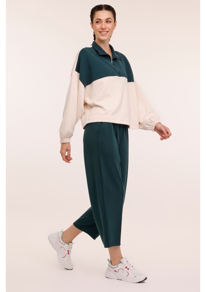 WL CADYNA 16KT02 4PR Yeşil Kadın Sweatshirt