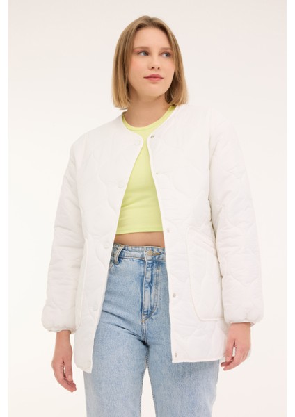 Wl Darıan 1GF652 4pr Ekru Kadın Mont