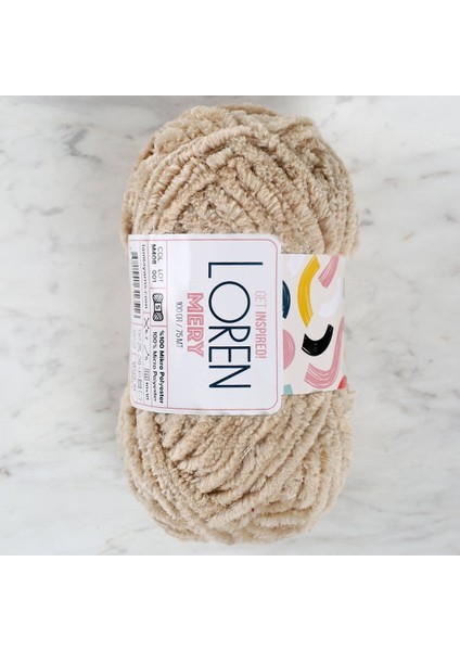 Loren Mery Bej El Örgü Ipi - M408 - 34315
