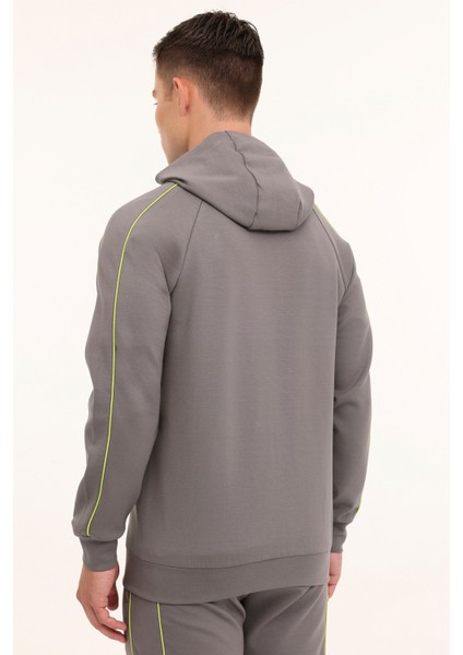 M-YINKAS FZ HOODIE 4PR Gri Erkek Eşofman Üstü