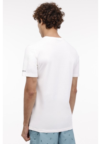 ml Stew 11DS1025 4fx Ekru Erkek Kısa Kol T-Shirt
