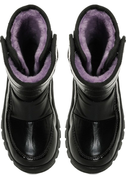 PINHA 4PR Siyah Kız Çocuk Kar Botu