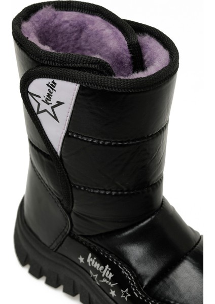 PINHA 4PR Siyah Kız Çocuk Kar Botu