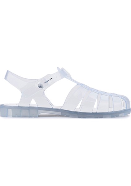 BIARRITZ CRISTAL Beyaz Kadın Düz Sandalet