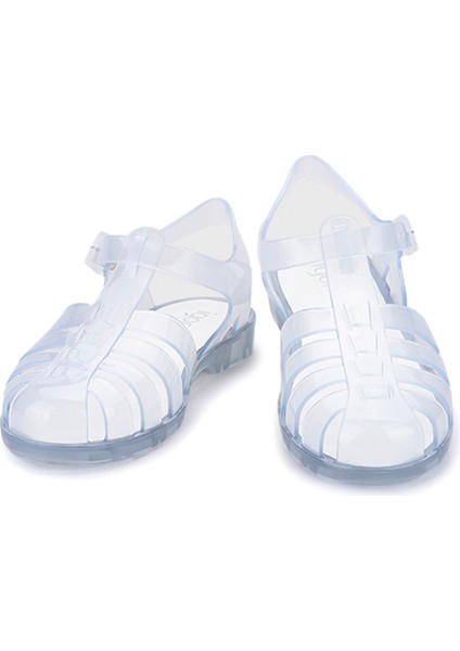 BIARRITZ CRISTAL Beyaz Kadın Düz Sandalet