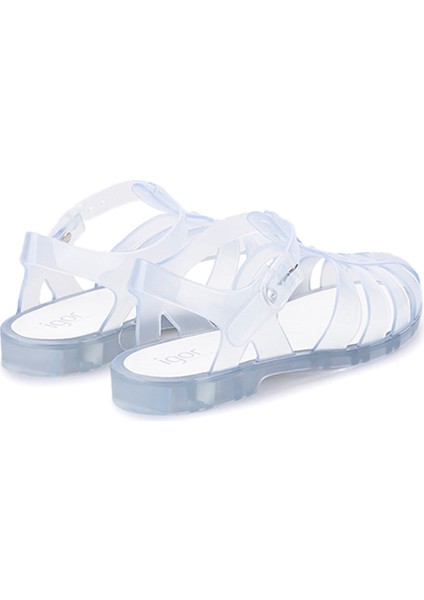 BIARRITZ CRISTAL Beyaz Kadın Düz Sandalet