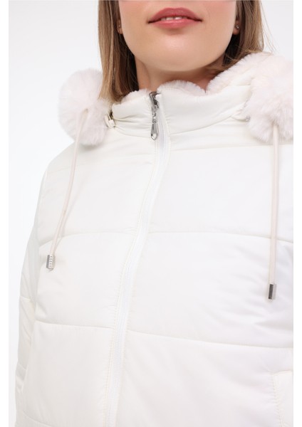 Wl Alba 2CN2120 4pr Ekru Kadın Kısa Kaban