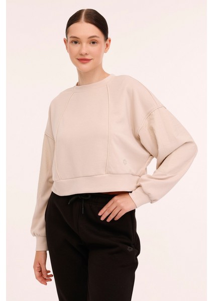 W-Bethany C Neck Swt 4pr Bej Kadın Sweatshirt