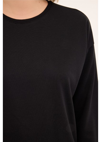 WB C NECK 16SN82 4PR Siyah Kadın Sweatshirt