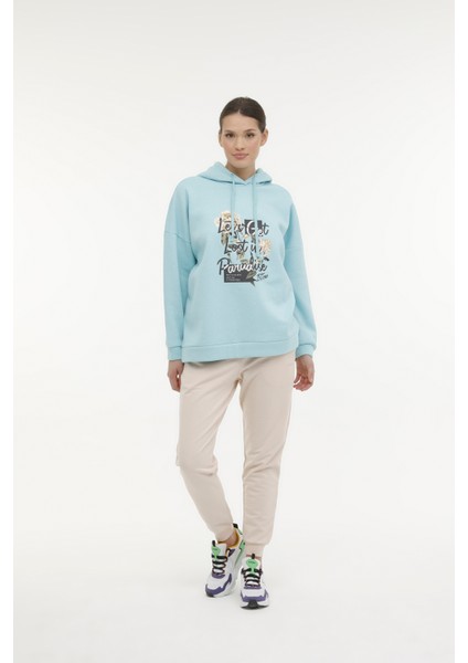 WL LAYLA 17GF83 3PR Yeşil Kadın Sweatshirt