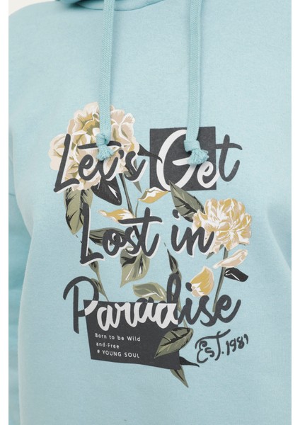 WL LAYLA 17GF83 3PR Yeşil Kadın Sweatshirt