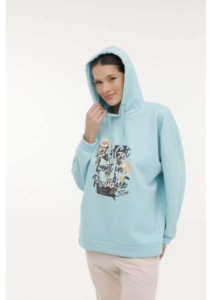 WL LAYLA 17GF83 3PR Yeşil Kadın Sweatshirt