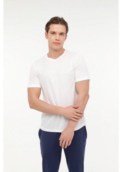 MB 11BS106 4fx Beyaz Erkek Kısa Kol T-Shirt