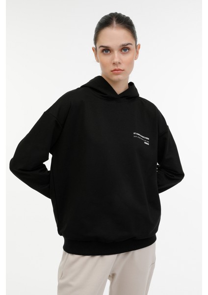 Wl Anna 17CT1179 3pr Siyah Kadın Sweatshirt