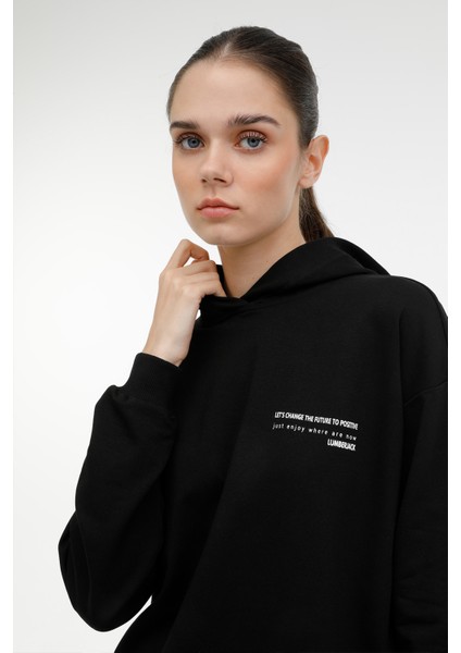 Wl Anna 17CT1179 3pr Siyah Kadın Sweatshirt