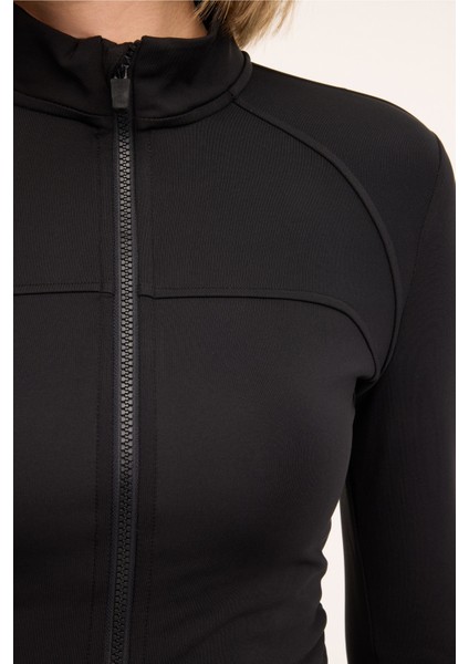 Wl Lıana 18MS423 4pr Siyah Kadın Eşofman Üstü