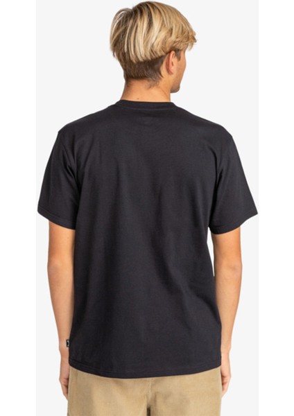 ROTOR FILL TEES Siyah Erkek Kısa Kol T-Shirt