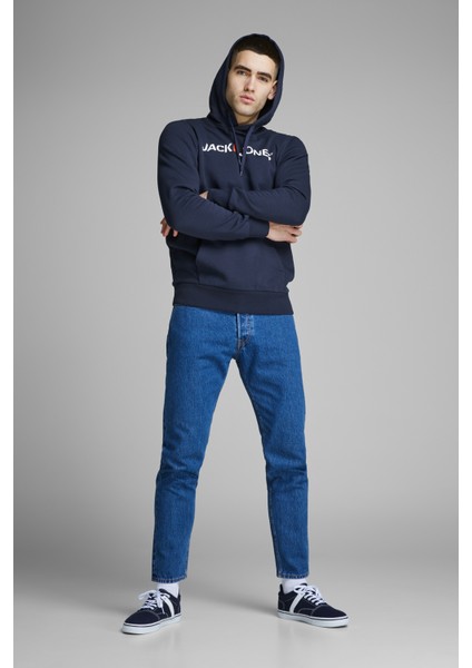 JJECORP OLD LOGO SWEAT MAVI- Erkek Sweatshirt