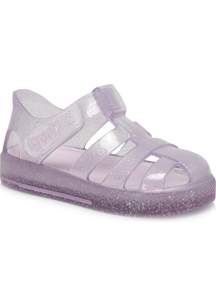 S10265 STAR GLITTER Mor Kız Çocuk Sandalet