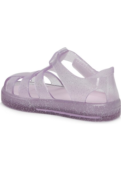 S10265 STAR GLITTER Mor Kız Çocuk Sandalet