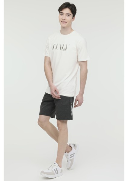 ML RENATO 20ITL1033 4FX ANTRASIT MELANJ Erkek Şort