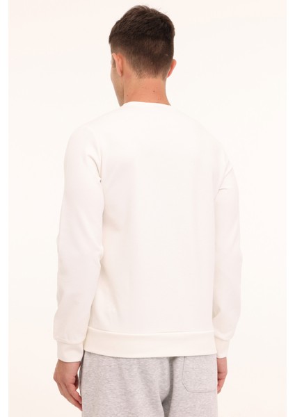 Ml Zuhn 16ıtl521 4pr Kırık Beyaz Erkek Sweatshirt